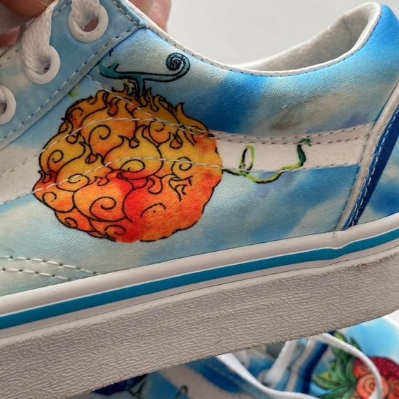 Vans X One-piece old Skool vans Devil Fruit boys 4 women’s 5.5 satin - Picture 3 of 7